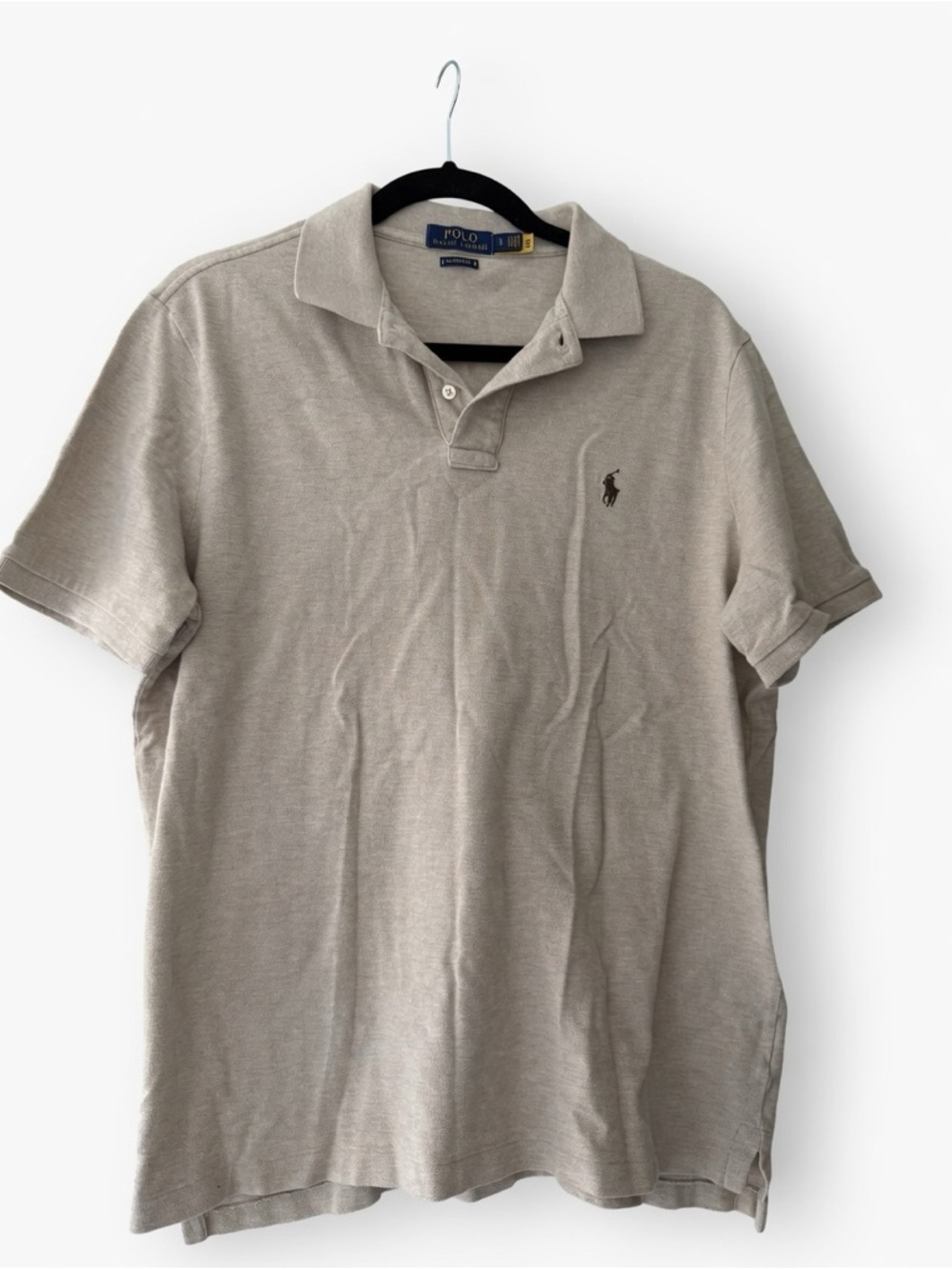 Ralph Lauren Polo Shirt in Light Taupe